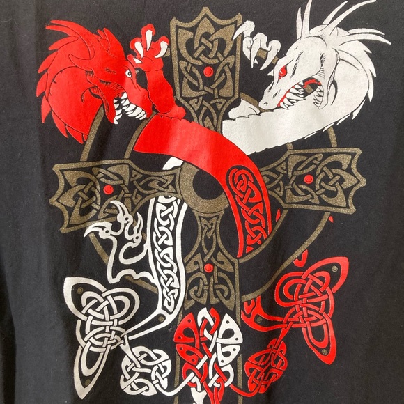 Size XXL Totally Graphic Designs Double Dragons T-Shirt - Picture 2 of 6